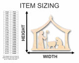 Unfinished Wood Bethlehem Nativity Shape - Christmas - Craft - up to 24" DIY 7" / 1/2" 24 Hour Crafts
