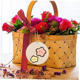 BESPORTBLE 1 Set Oval Wood Crafts Wooden Pieces Unfinished Wood Slices Label DIY Wood Cutouts with Hole Wood Chips Decorations Rope Blank Wood Slices BESPORTBLE