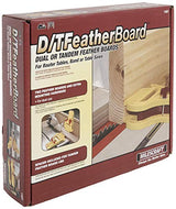 Milescraft 1407 D/T Feather Board – Universal Dual or Tandem Feather Boards for Woodworking on Table Saws, Router Tables and Band Saws Milescraft