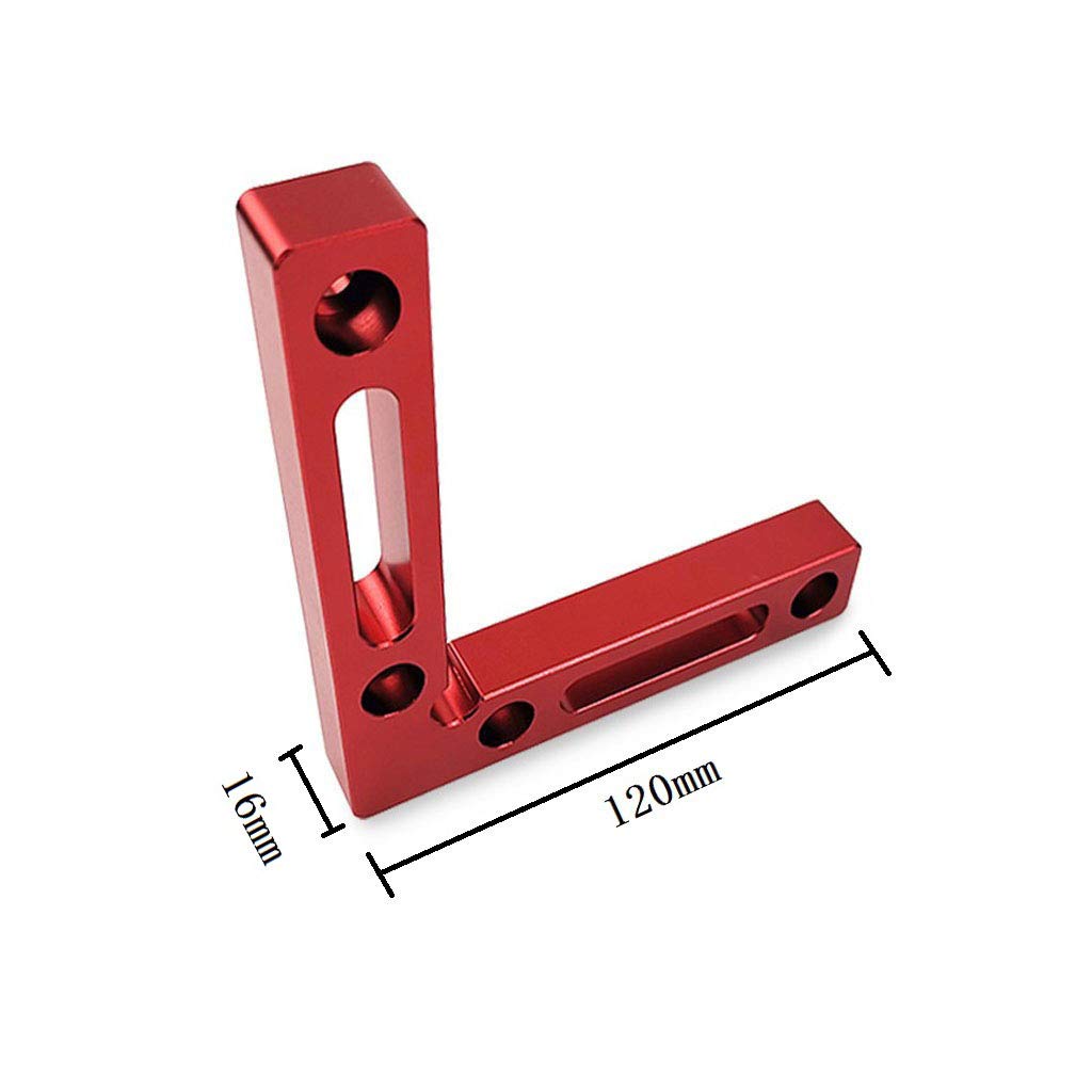 90 Degree 4.7" x 4.7" Positioning Squares (Pack of 2 Pieces), Aluminium Alloy Corner Clamping Square, Right Angle Clamps Woodworking Carpenter Tool Beikalone