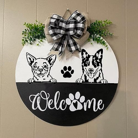 16 Pieces Dog Stencils Dog Paw Print Stencil Love Sunflower Heart Dog Stencils for Painting on Wood Reusable Painting Templates for DIY Crafts Boqon
