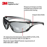 3M Safety Glasses, Virtua AP, 20 Pack, ANSI Z87, Gray Hard Coat Lens, Gray Frame, Side Shields 3M