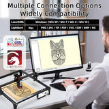 QQCASE 10W Laser Engraver,Higher Accuracy Laser Cutter and Engraver Machine,Laser Engraving Machine 60W Machine Output Power,Laser Engraver for Wood QQCASE