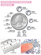 23040 Pieces Hotfix Rhinestones Bulk, Kalolary White Crystal Flatback Rhinestones for Crafts Clothes Nail Art Glass Rhinestones Gemstones with Kalolary