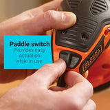 BLACK+DECKER Orbital Sander, 5-inch Disc Sander, Corded (BDERO600) BLACK+DECKER