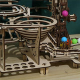 bennama 3D Wooden Puzzles Marble Run Set - Time Traveler Mechanical Model Kits with Motor, Brainteaser and Puzzle for Christmas/Birthday,Gifts for bennama