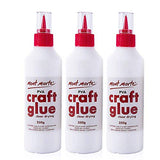 Mont Marte PVA Glue Craft Glue, Fine Tip 250g-3 Pack MONT MARTE