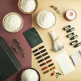 Hearth & Harbor Soy Candle Wax Flakes - Natural Soy Wax for Candle Making Premium 10 lb Bag, 50 Cotton Candle Wicks, 50 Wick Stickers, & 4 Centering Hearth & Harbor