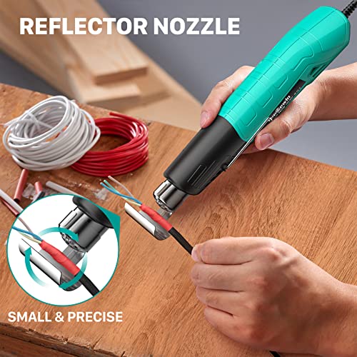 Yeegewin Heat Gun, 380W Fast Heat Mini Hot Air Gun with 2-Temp Settings 480°F~850°F(249°C-455°C) Overload Protection Reflector Nozzle, 4.9Ft Long Yeegewin