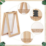 Honoson 3 Pieces Paper Making Wooden Paper Making Mould Papermaking Screen Kit 3 Size Frame for DIY Paper Craft (5 x 7 Inches, 7.5 x 9.8 Inches, 9.8 Honoson