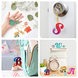 Mocoosy 182Pcs Reversed Silicone Alphabet Resin Molds Kit, Fancy Letter & Ornament Molds Epoxy Resin Casting Keychain Making Set with 1 Hand Drill 2 Mocoosy