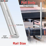MAXPOWER Deep Throat F Clamp 15-5/8" x 5-5/8", Heavy Duty Bar Clamp for Welding, Pack of 4 MAXPOWER
