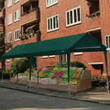 ADVANCE OUTDOOR Adjustable 10x20 ft Heavy Duty Carports Car Canopy Garage Boat Shelter Party Tent, Adjustable Height from 9.5 ft to 11 ft, Green ADVANCE OUTDOOR