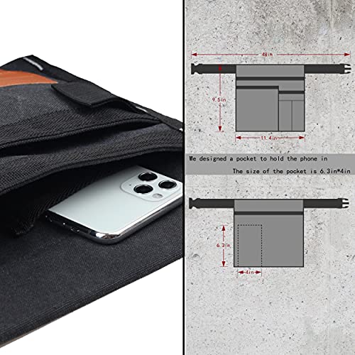 VIDAR TOOLS 6-Pocket Single Side Tool Belt Pouch/Utility Belt Bag/Tool Apron for Carpenter/Gardening/Waist .Durable Canvas Construction.Comfortable VIDAR TOOLS