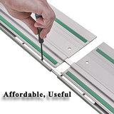 Guide Rail Connector Kit 71358 for Festool Track Saw Long Cuts, 482107 Also Compatible with Makita, Fit for DeWalt, Triton in Integrated Guide Rail WOUILNIA