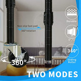 HCY 6-Tier Storage Shelf Heavy Duty Shelving Unit NSF Height Adjustable Metal Rack with Wheels for Laundry Bathroom Kitchen Garage Pantry HCY