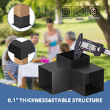 TOCRETOARE Pergola Kit, 4 Pack Woodworks Pergola Brackets 6" x 6" (Actual: 5.5x5.5 Inch), 3-Way Right Angle Corner Brackets, Powder-Coated Pergola TOCRETOARE