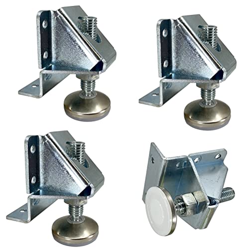 Desunia Super Heavy Duty Leveler Legs w/Lock Nuts - 4 Pack - WoodArtSupply