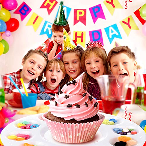 Hulameda 4ps-Paint Tray Palettes, Paint Pallet, Paint Holder, Painting Palette, Plastic Palette, Paint Tray Pallets for Kids to Painting or Have a Hulameda