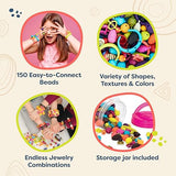B. toys – Pop Arty! 150 Pcs- Jewlery Making Kit- Creative Pop Snap Bead Set for Kids –DIY Craft Jewelry Making Kit –Necklaces, Rings, Bracelets – 4 B. toys