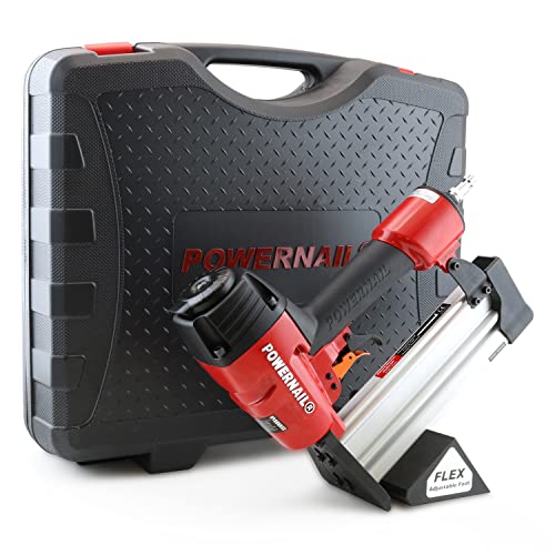Powernail 50F Pneumatic 18 Gauge Trigger Pull L-Cleat Flooring Nailer (Installs 3/8" to 3/4" Hardwood & Engineered) Powernail