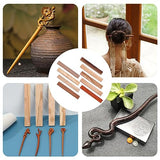 OLYCRAFT 9 Pcs 9 Colors Wood Pen Blanks Exotic Pen Blanks Kit Padauk Cherry Wood Black Walnut Maple Bench Rectangle Turning-Pen Blanks Unfinished OLYCRAFT