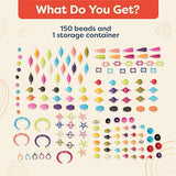 B. toys – Pop Arty! 150 Pcs- Jewlery Making Kit- Creative Pop Snap Bead Set for Kids –DIY Craft Jewelry Making Kit –Necklaces, Rings, Bracelets – 4 B. toys