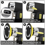 SI FANG 2'' 3'' Mini Orbital Air Sander High Speed Random Orbital Air Sander Detail Sander for Auto Body Work,Latest Stable Version SI FANG