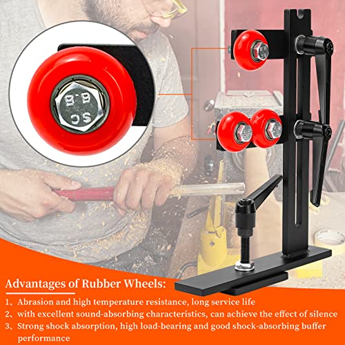 Wood Lathe Steady Rest, JAZORR L Shape Woodworking Steady Rest, Lathe Tool Rest,Wood Lathe Tools, Wood Lathe Tools and Accessories with Three Metal - WoodArtSupply