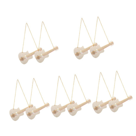 Toyvian 10 Pcs Child Guitar Mini Toys Miniature Guitar Miniature Guitar Toy Childrens Ukulele Unfinished Guitar Toy Crafts DIY Painting Guitar Toy Toyvian