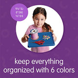 Colorations set of 12 Kids Activity Plastic Trays, Rainbow of Colors, Arts and Crafts Organizer Tray, Serving Tray, Great for Crafts, Beads, Water Colorations