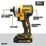 DEWALT 20V MAX Cordless Drill, Impact Driver, Power Tool Combo Kit, 2-Tool Cordless Power Tool Set with 2 Batteries and Charger Included (DCK277D2) DEWALT