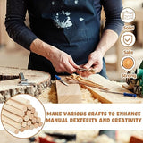 Leinuosen 50 Pcs Wooden Dowels 36 Inch Long Wooden Dowel Rods Unfinished Wooden Dowel for Crafts Dowel Rods Wood Sticks Unpainted Dowel Rods for Leinuosen