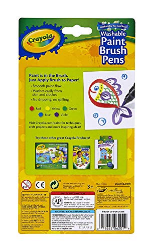 Crayola Washable Paint Brush Pens - 5 Count (2-Pack) Crayola