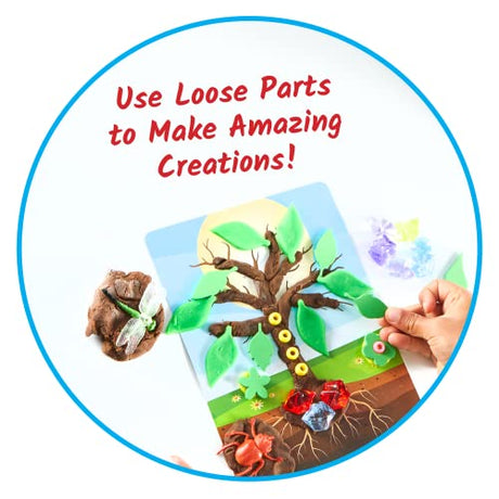 hand2mind Into The Garden Sensory Activity Kit, Loose Parts Play Materials, Fine Motor Skills Toys, Sensory Play, Toddler Sensory Bin, Montessori hand2mind
