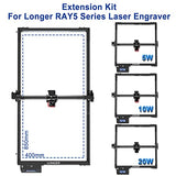 Longer Laser Engraver Y-AxisExtension Kit for RAY5 5W/10W/20W Laser Engraver, Expand Working Area to 33.46" x 15.75"（850mm*400mm） Longer