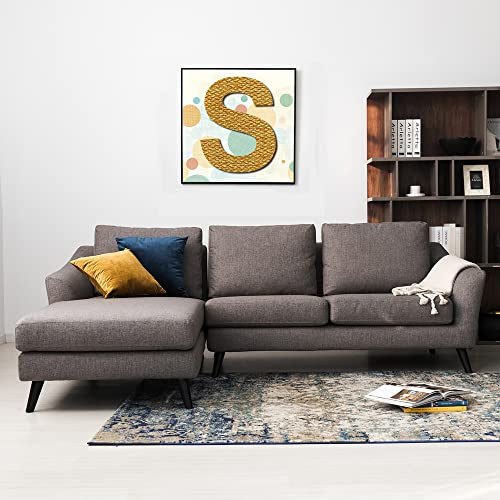 12 Inch Wooden Letter S, 1/4 Inch Thick Large Unfinished Wood Letter for DIY Crafts Home Wall Decor TDOCK