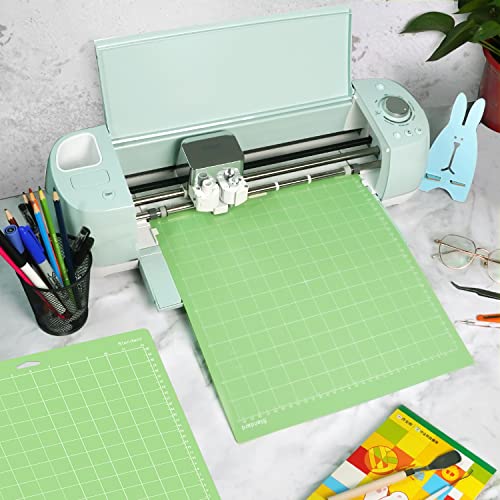 Gwybkq Cutting Mat for Cricut Explore One/Air/Air 2/Maker 8 Pack 12x12 Inch Standard Green Grip Adhesive Sticky Non-Slip Durable Mat Cut Mats - WoodArtSupply