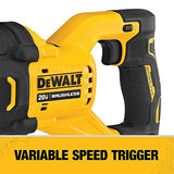 DEWALT 20V MAX* XR Reciprocating Saw Kit, Power Detect Tool Technology (DCS368W1) DEWALT