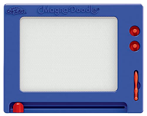 Cra-Z-Art Retro Magna Doodle Magnetic Drawing Board for kids 3 and up, Blue/White Cra-Z-Art