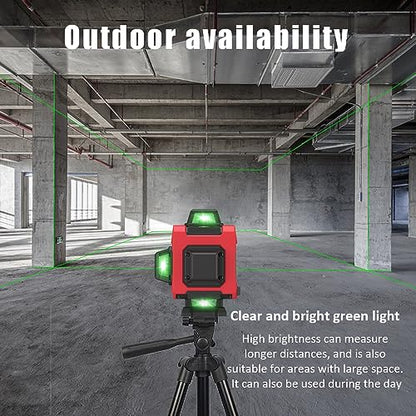 Laser Level,WEIDDW 4D 16 Lines Laser Level 360 Self Leveling Tool for Construction and Picture Handing,High Precision and Easy to Use - WoodArtSupply