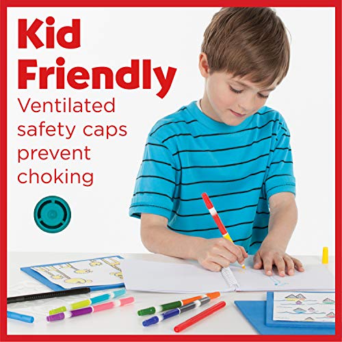 Faber-Castell DuoTip Washable Markers - 24 Markers, 48 Colors Faber-Castell