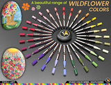 28 Wildflower Colors Acrylic Paint Pens Studio Color Series Markers Set 0.7mm Extra Fine Tip, Rock Painting, Glass, Mugs, Wood, Metal, Canvas, DIY, TOOLI-ART