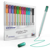 Welebar 12 Pack Glitter Gel Pens for Cricut Joy/Xtra, 0.8 Tip Glitter Medium Point Pen for Writing Drawing, Compatible with Cricut Joy Machine Welebar