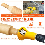 VEVOR Tenon Cutter, 1.5" / 38 mm Diameter, Premium Aluminum & Steel Log Furniture Cutter, with Dual Straight Blades & Button Screws Home Master Kit, VEVOR