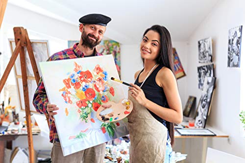 AROIC Acrylic Paint Brushes Set,6 Packs / 72 Pcs Nylon Hair Brushes for All Purpose Oil Watercolor Painting Artist Professional Kits. AROIC