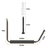 WALMANN Lightweight Kayak Storage Rack, Wall Mount Kayak Hooks for Garage Utility Storage Hangers for Canoe, Surfboard, Skiis, Snowboard, Paddle WALMANN