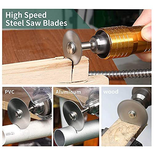 Cutting Wheel Set for Dremel Rotary Tool, HSS Circular Saw Blades, Resin Cutting Discs, 545 Diamond Cutting Wheel, Accessories Cutting Discs with FOTYBEI