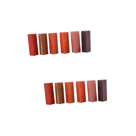 12 Pcs Pen Wood Stabilized Wood Pen Blank Pen Turning Blank Wooden Block Resin Molds Wood Turning Block Ebony Wood Fountain Pen Pens Solid Wood Block Veemoon