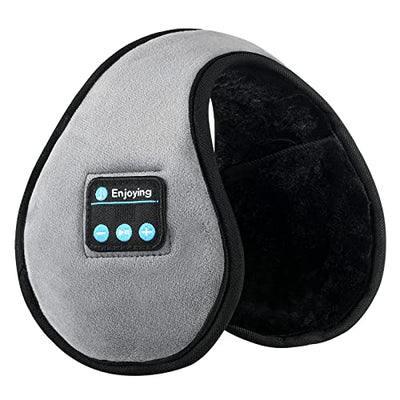 ERNSITNG Wireless Earmuffs, Headphones Warmer Ear Muffs,Wireless Headphones Earmuffs Built-in HD Speakers And Microphone Foldable Suitable For Men,